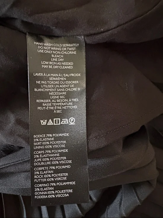 Maeve by Anthropologie Pleated Mini Dress Black Onyx Size Large NWT - Picture 6 of 9